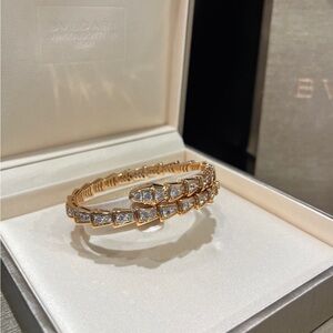 Bulgari Gold and Diamond Bracelet